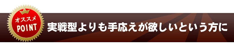 実戦型よりも手応えが欲しいという方に